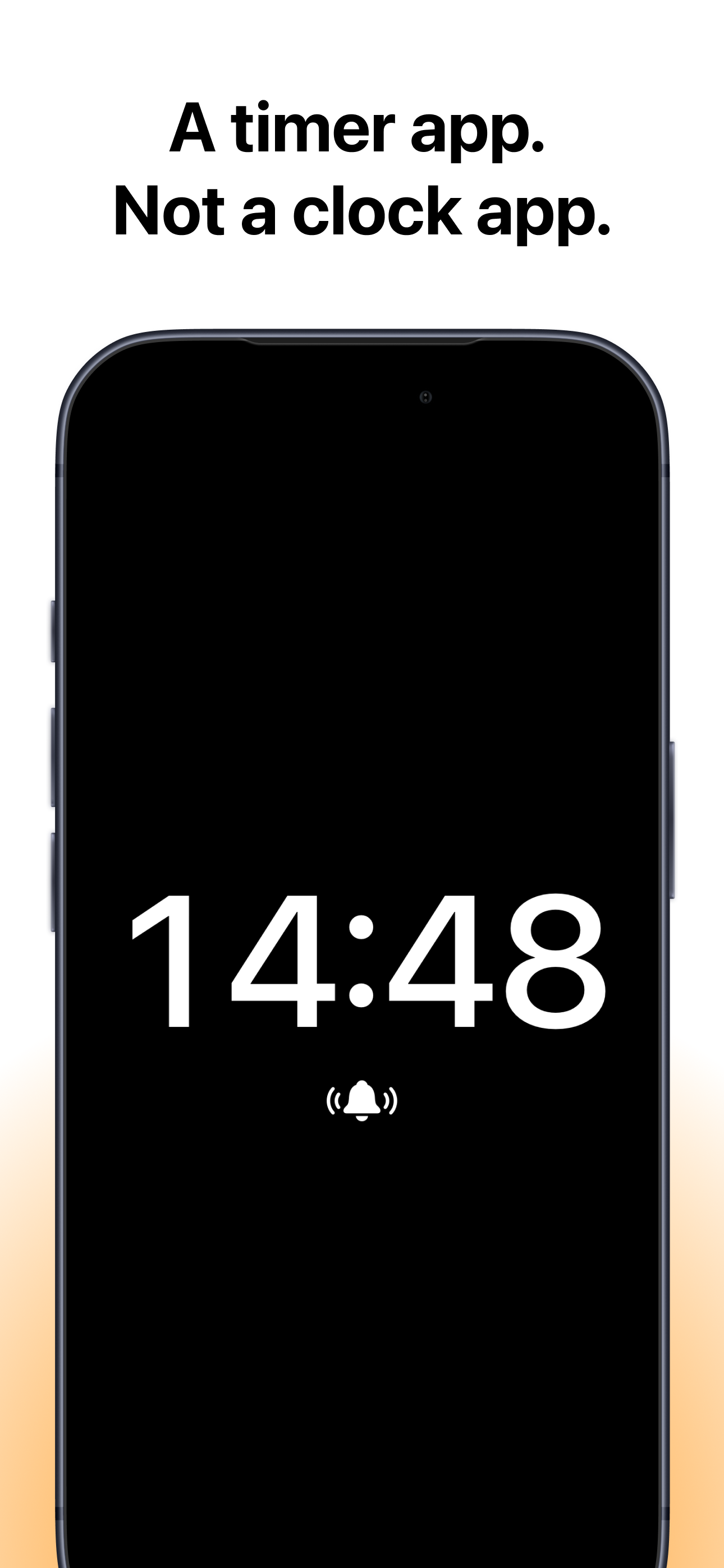 Toki running a timer at 14 minutes 48 seconds